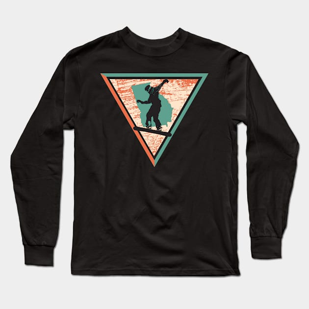 Snowboarder from Georgia USA Long Sleeve T-Shirt by LiquidLine